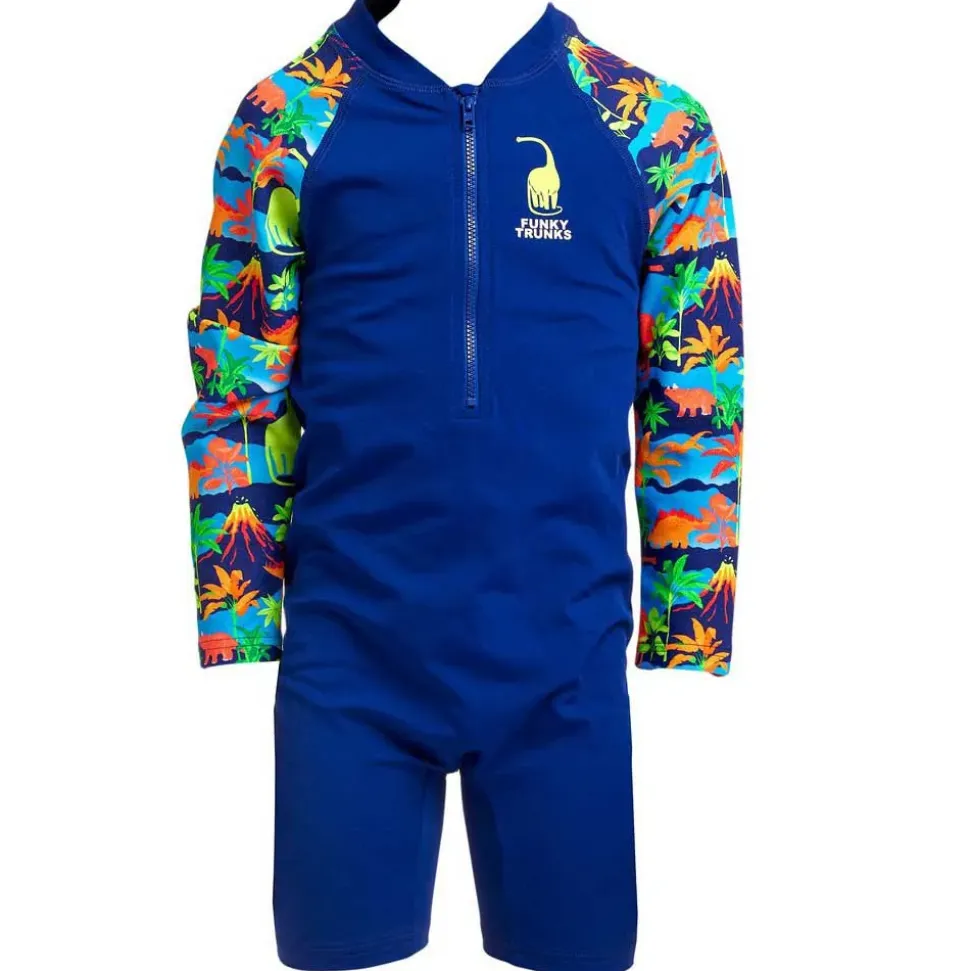 Funky Trunks Shorty UV de manga larga con cremallera frontal Go