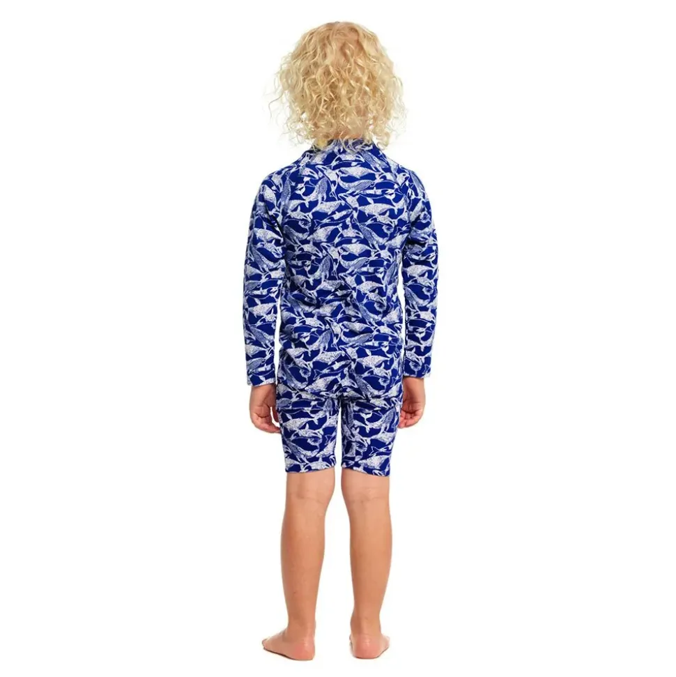 Funky Trunks Shorty UV de manga larga con cremallera frontal Go Beached Bro