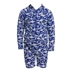 Funky Trunks Shorty UV de manga larga con cremallera frontal Go Beached Bro