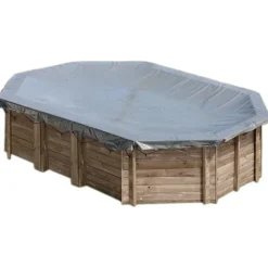 Gre Cubierta de invierno para piscina ovalada Canelle