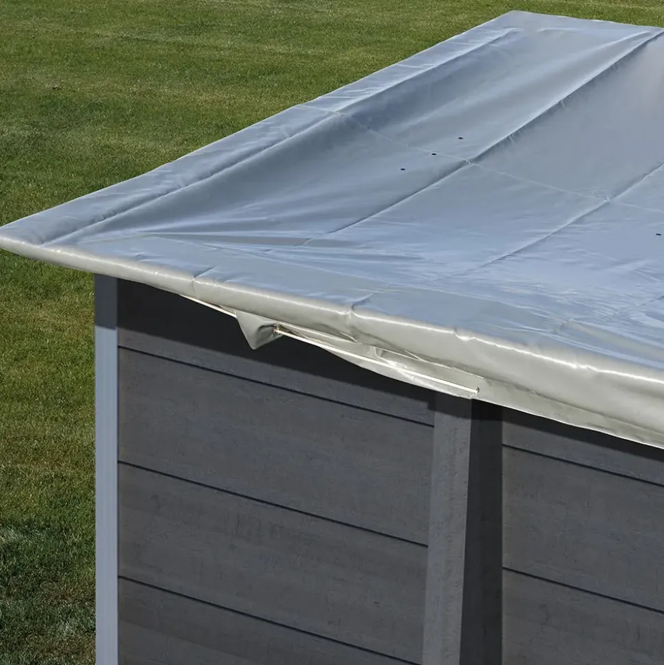 Gre Cubierta de invierno para piscina rectangular reacondicionado