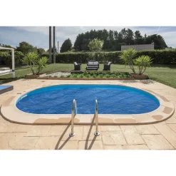 Gre Cubierta de verano para piscina ovalada reacondicionado
