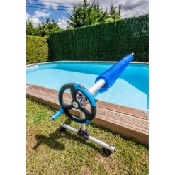 Gre Cubierta Enrollable para Piscinas Elevadas 550 cm
