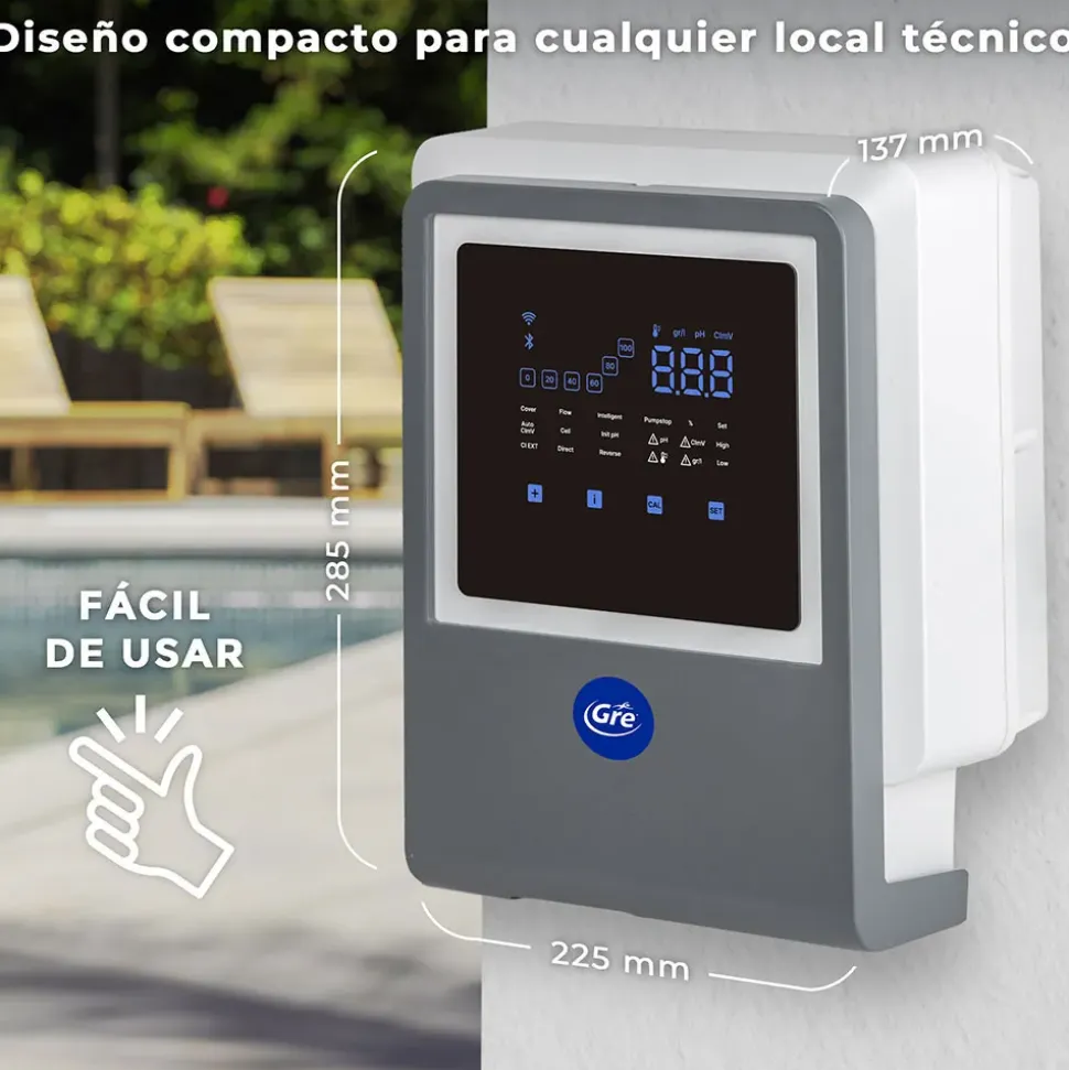 Gre Sistema de cloración salina SWC All In One 12g/h Up to 60m3