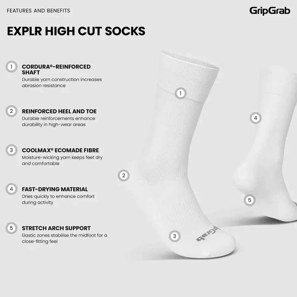 GripGrab Calcetines largos EXPLR High Cut