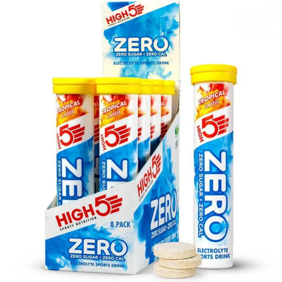 High5 Caja de tabletas Zero Tropical 8 unidades