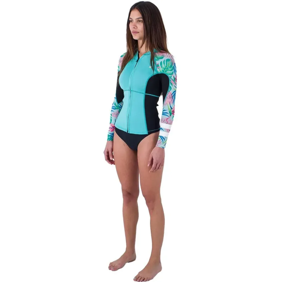 Hurley Camiseta térmica de manga larga con cremallera completa Advant 1/1 mm