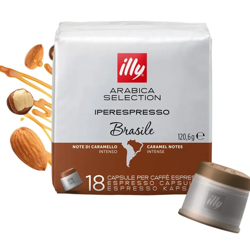 Illy Cápsulas de café Ipso AS Brasil 18 unidades