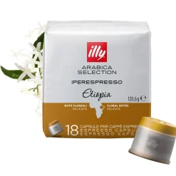 Illy Cápsulas de café Ipso AS Ethiopia 18 unidades