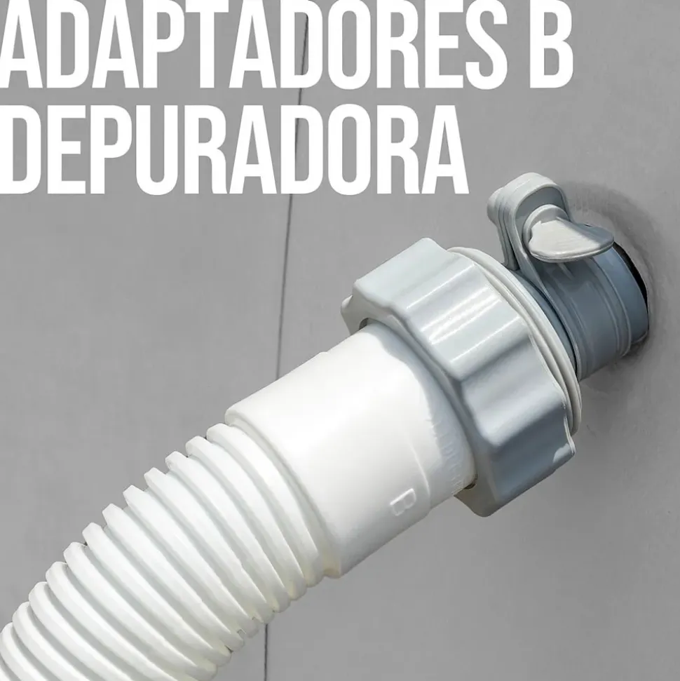 Intex Adaptador 29061 Type B Hose Adapter from 38 to 32 mm 2 unidades