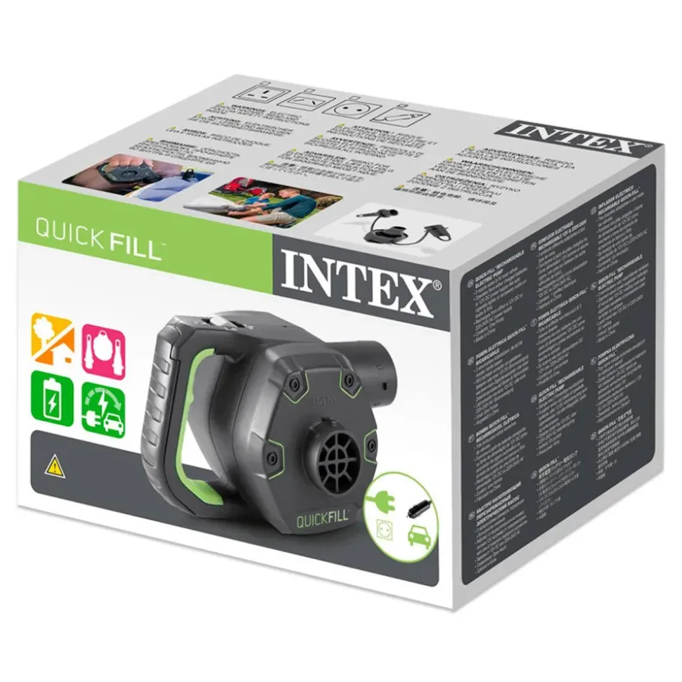 Intex Bomba de inflado eléctrica recargable con adaptador