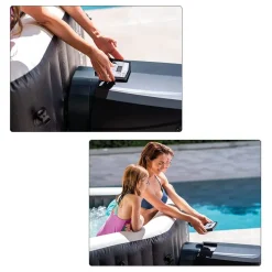 Intex Hot tub Purespa Jets de Masaje de Burbujas Deluxe reacondicionado