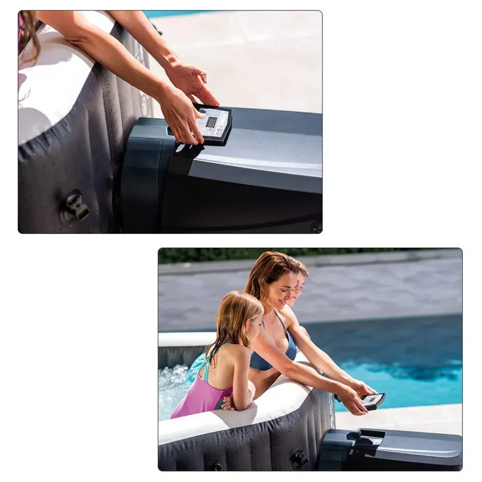 Intex Hot tub Purespa Jets de Masaje de Burbujas Deluxe reacondicionado