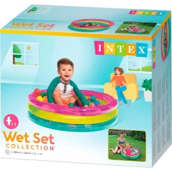 Intex Juego Inflatable Ball Pool With 50 Coloured Balls