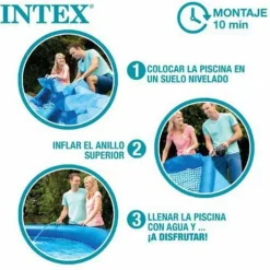 Intex Piscina Easy Set con bomba de filtro de cartucho 305x61cm