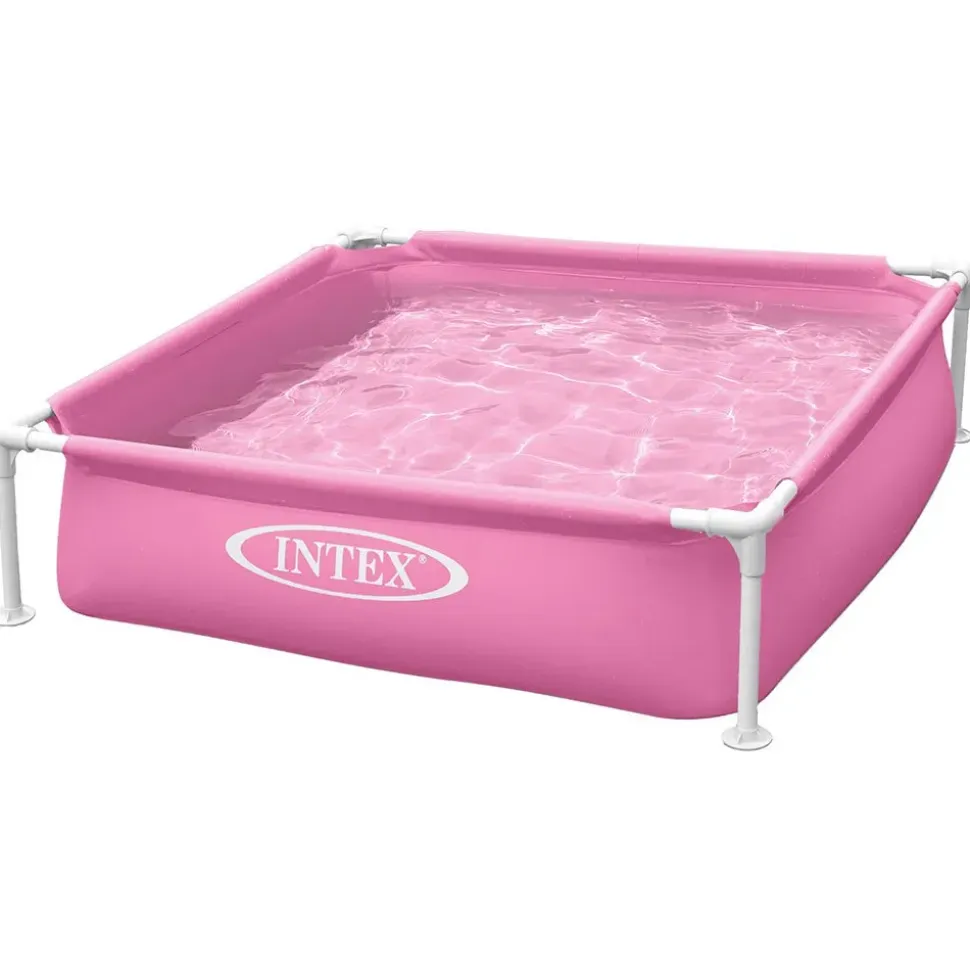 Intex Piscina elevada de marco cuadrado Acero 122x122x30 cm