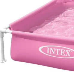 Intex Piscina elevada de marco cuadrado Acero 122x122x30 cm