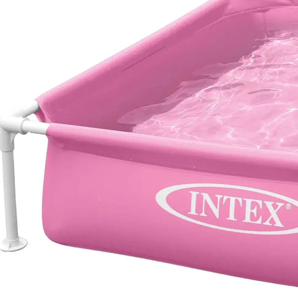 Intex Piscina elevada de marco cuadrado Acero 122x122x30 cm
