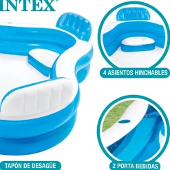 Intex Piscina inflable con asientos