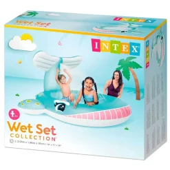 Intex Piscina Inflatable Whale With Sprinkler