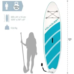 Intex Set de paddle surf hinchable Aqua Quest 320