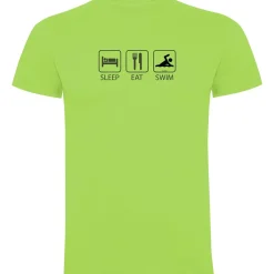 Kruskis Camiseta de manga corta Sleep Eat and Swim