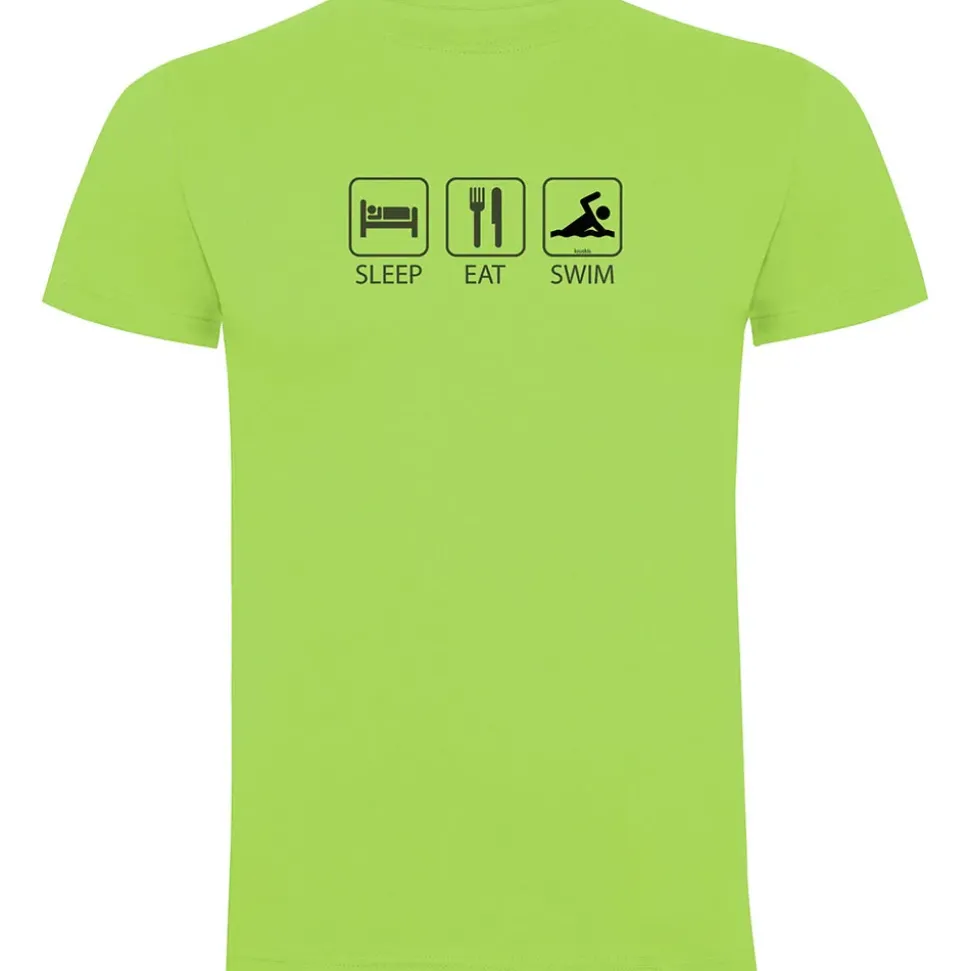 Kruskis Camiseta de manga corta Sleep Eat and Swim