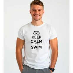 Kruskis Camiseta de manga corta Keep Calm and Swim