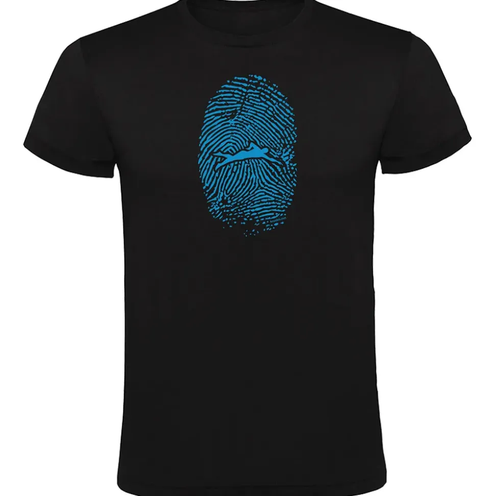 Kruskis Camiseta de manga corta Swimmer Fingerprint