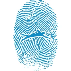 Kruskis Camiseta de manga corta Swimmer Fingerprint