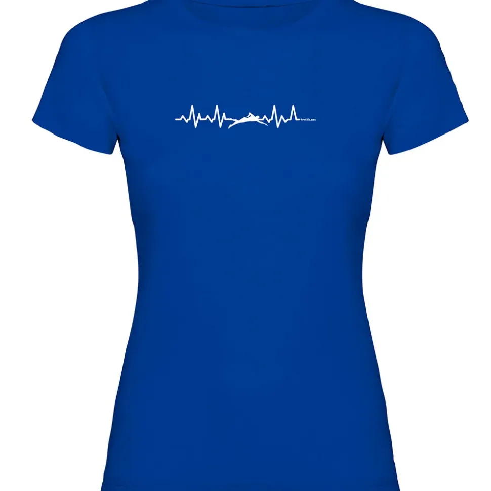 Kruskis Camiseta de manga corta Swimming Heartbeat