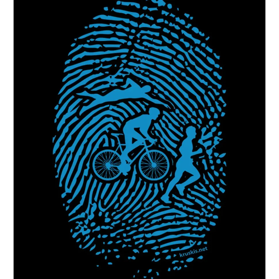 Kruskis Camiseta de manga corta Triathlon Fingerprint
