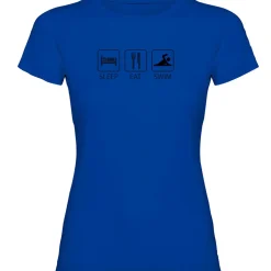 Kruskis Camiseta de manga corta Sleep Eat And Swim
