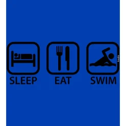 Kruskis Camiseta de manga corta Sleep Eat And Swim