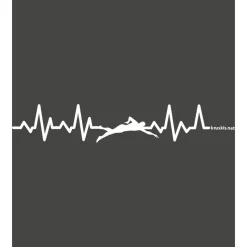 Kruskis Camiseta de manga corta Swimming Heartbeat