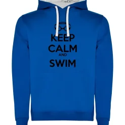 Kruskis Sudadera con capucha Keep Calm And Swim Two-Colour
