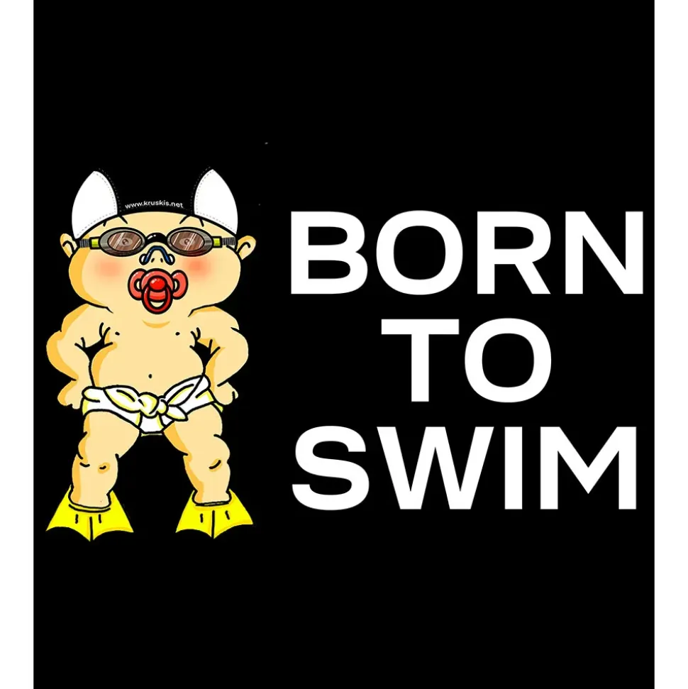 Kruskis Sudadera con capucha Born To Swim Two-Colour