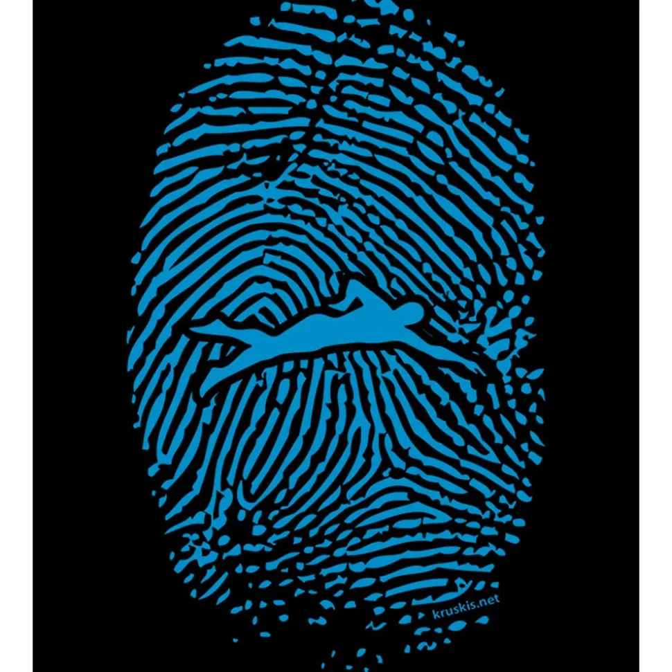 Kruskis Sudadera con capucha Swimmer Fingerprint Two-Colour