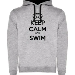Kruskis Sudadera con capucha Keep Calm And Swim Two-Colour