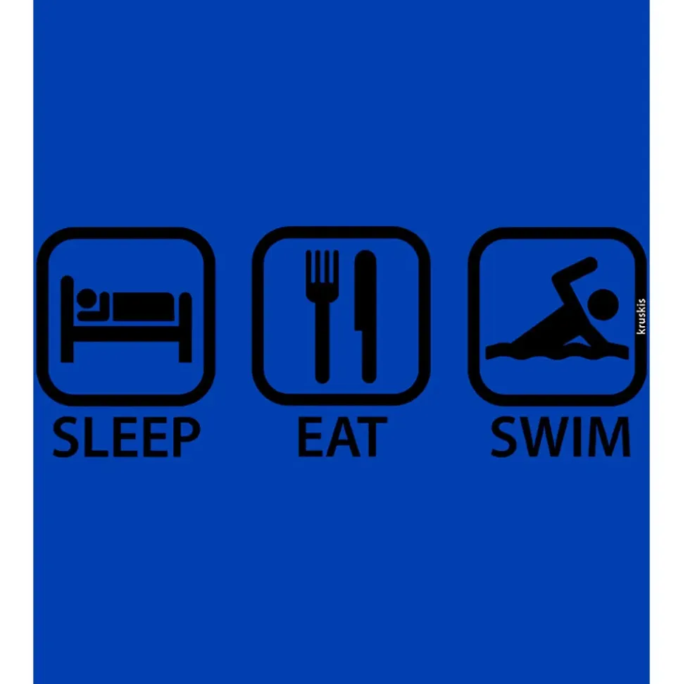 Kruskis Sudadera con capucha Sleep Eat And Swim Two-Colour