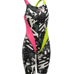 Mad Wave Bañador de competición con espalda abierta Kneeskin PBT