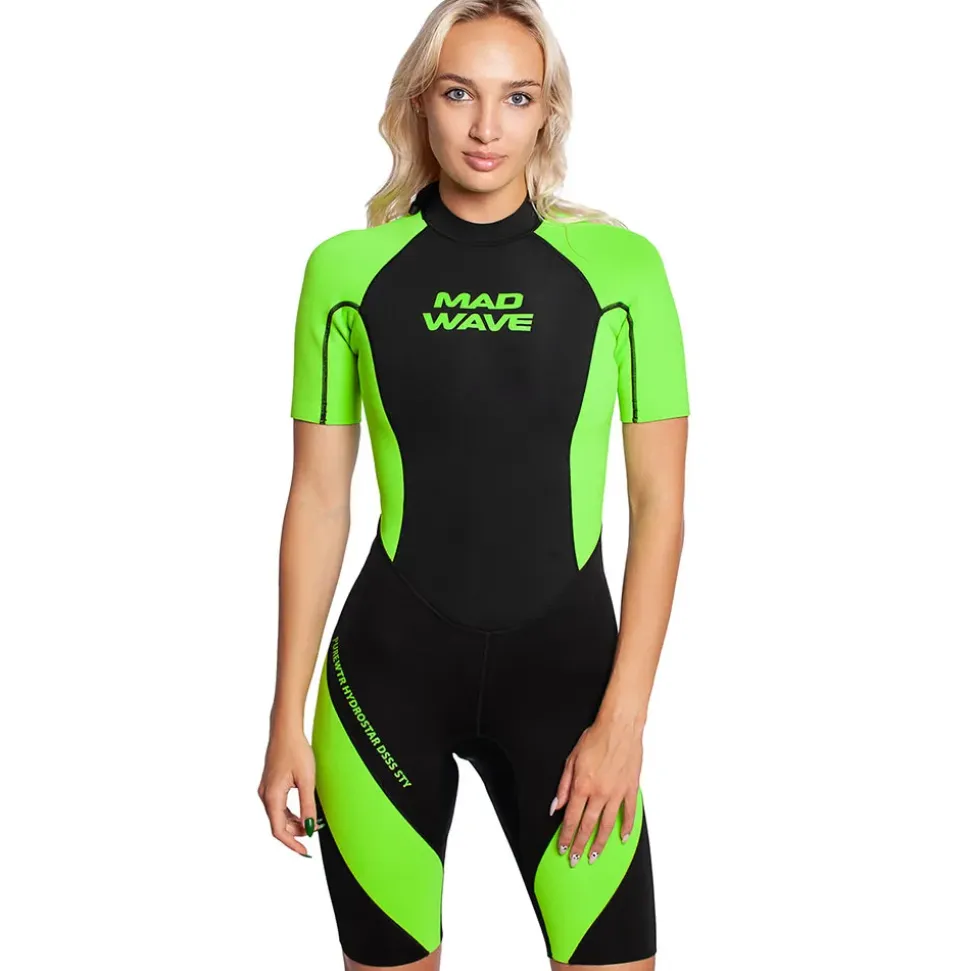 Mad Wave Traje de neopreno de manga corta para mujer OPNWTR Hydrostar DSSS STY