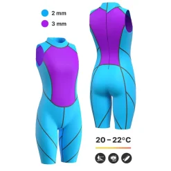 Mad Wave Traje de neopreno sin mangas para mujer OPNWTR Hydrostar DSSS SLS