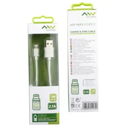 MyWay Cable USB a Lightning 1M 2.1A