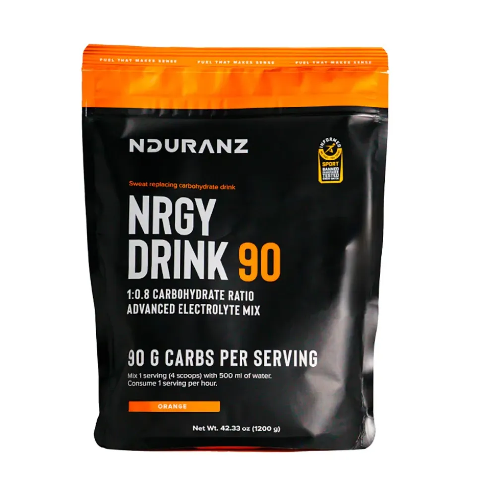 Nduranz Polvo de bebida energética NRGY 90 Naranja 1200g