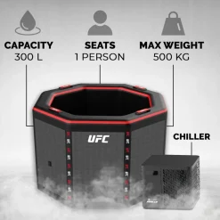 Netspa Baño de hielo + escalera UFC Octogone Kit Chiller 3-40°C 5kW