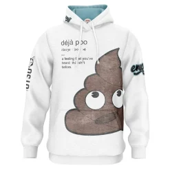 Otso Sudadera con capucha Emoji Déjà Poo