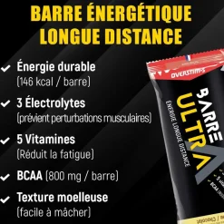 Overstims Barrita energética Ultra Arándano y fresa 40g