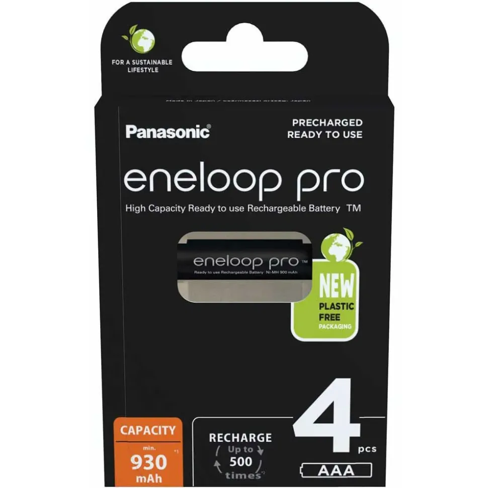 Panasonic Pila recargable Eneloop Pro Micro BK-4HCDE/4BE