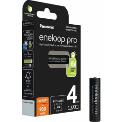 Panasonic Pila recargable Eneloop Pro Micro BK-4HCDE/4BE